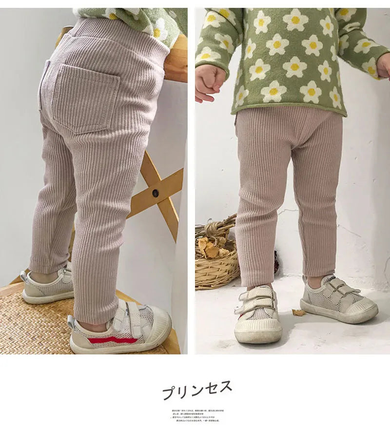 Children Pants Cotton Spring Autumn Kids Baby Leggings Fashion Trousers Girls Boys Pants