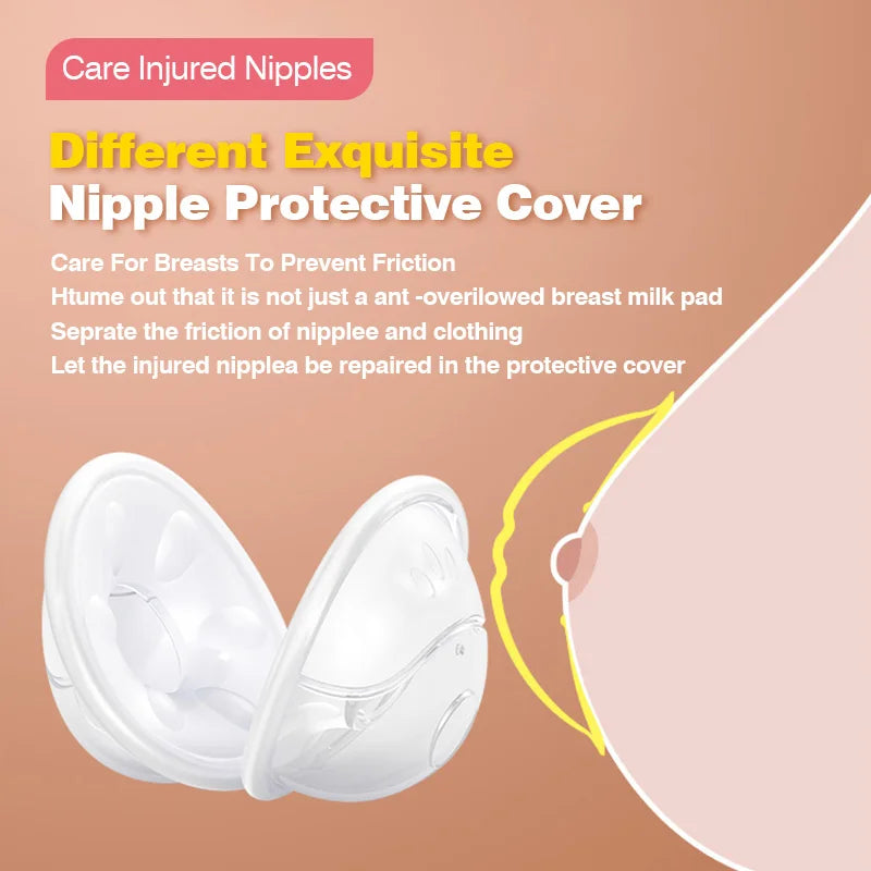 MAMIJOY 2PCS Wearable Anti-Overflow Pad for Breastfeeding Breastmilk Collector Silicone Breast Shell  Milk Collection Cup MSB03