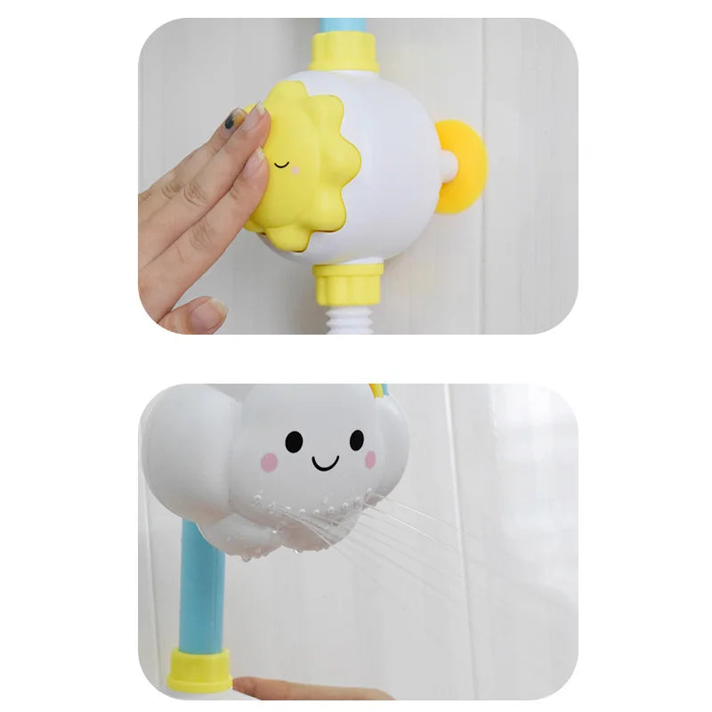 New Bath Toys for Baby Water Game Clouds Model Faucet Shower Water Spray Toy for Children Squirting Sprinkler Bathroom Kids Gift