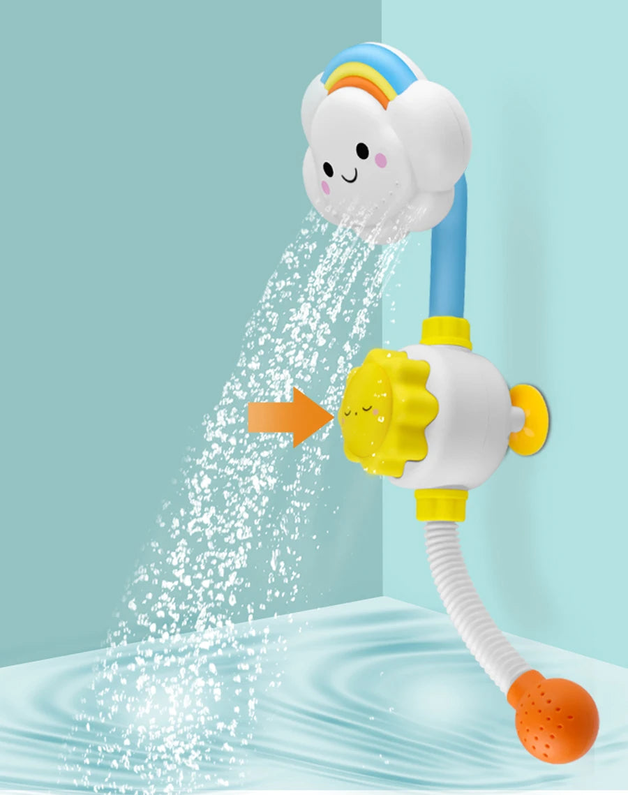 New Bath Toys for Baby Water Game Clouds Model Faucet Shower Water Spray Toy for Children Squirting Sprinkler Bathroom Kids Gift