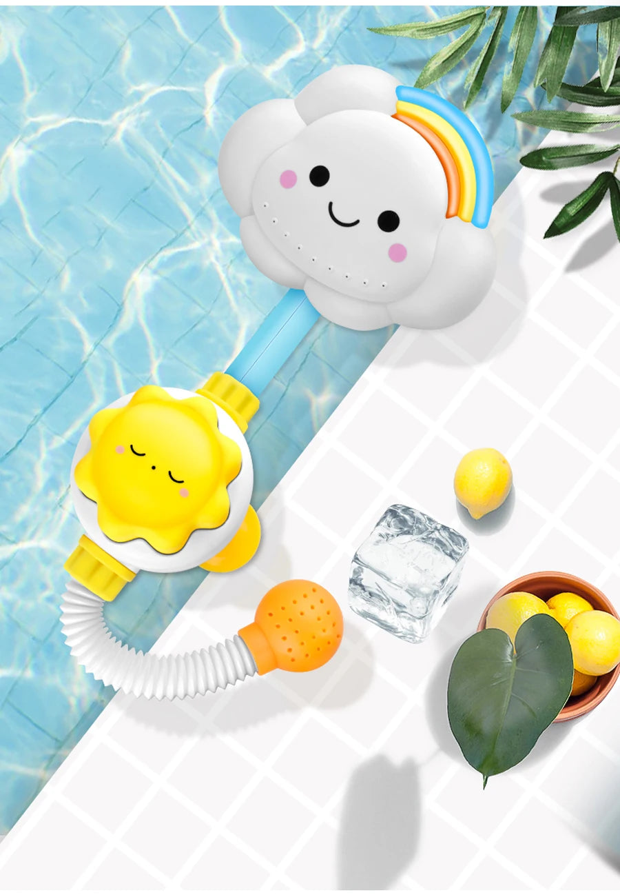 New Bath Toys for Baby Water Game Clouds Model Faucet Shower Water Spray Toy for Children Squirting Sprinkler Bathroom Kids Gift