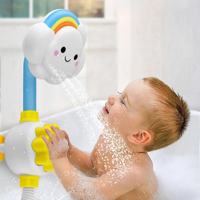 New Bath Toys for Baby Water Game Clouds Model Faucet Shower Water Spray Toy for Children Squirting Sprinkler Bathroom Kids Gift