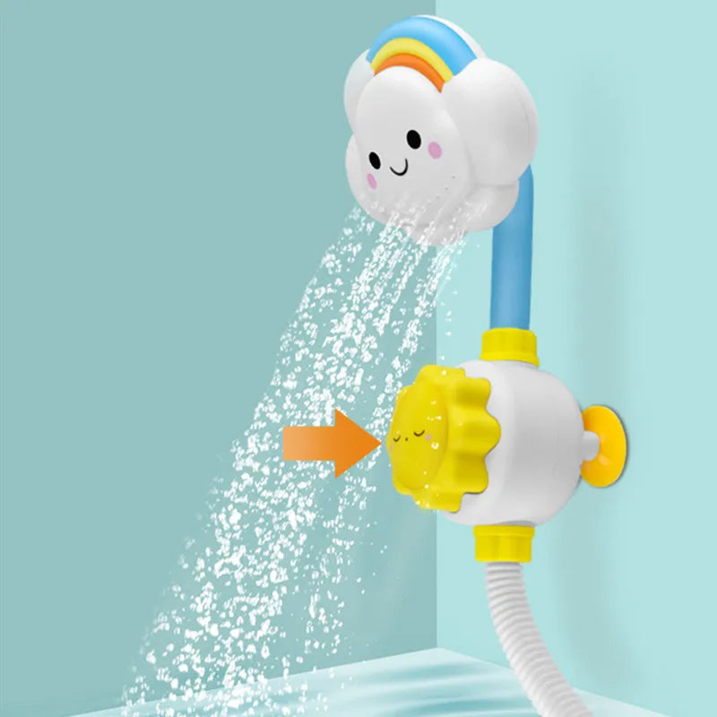 New Bath Toys for Baby Water Game Clouds Model Faucet Shower Water Spray Toy for Children Squirting Sprinkler Bathroom Kids Gift