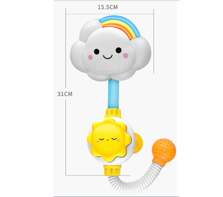New Bath Toys for Baby Water Game Clouds Model Faucet Shower Water Spray Toy for Children Squirting Sprinkler Bathroom Kids Gift