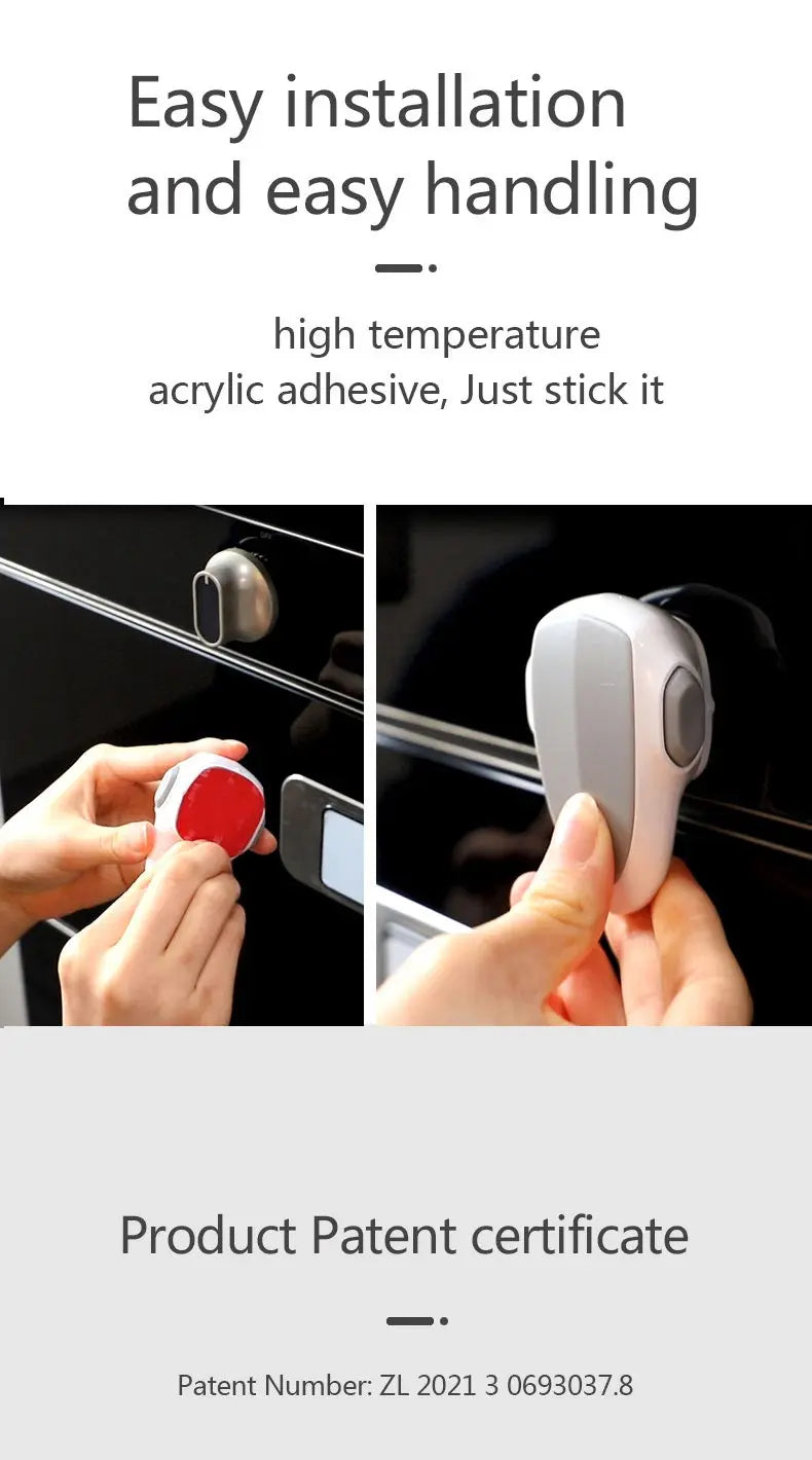 Baby Oven Door Lock For Kitchen Child Safety Locks Kids  Protection Safety Drawer Cabinet Cupboard Lock