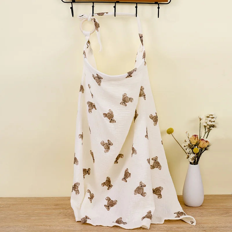 Cotton Breathable Breastfeeding Cover Mother Outdoor Nurse Cloth Adjustable Privacy Breastfeeding Apron Baby Feeding Nursing
