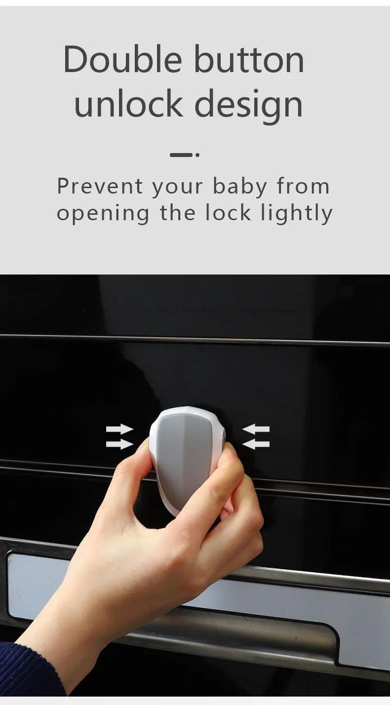 Baby Oven Door Lock For Kitchen Child Safety Locks Kids  Protection Safety Drawer Cabinet Cupboard Lock