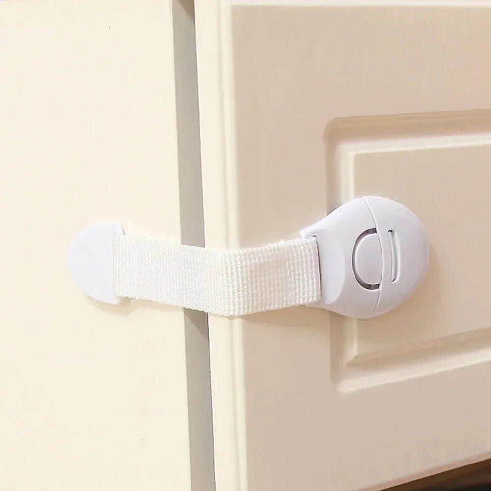 10pcs lot For Baby Furniture Door Drawer Lock Refrigerator Safety Locks Child Proof Infant Protector Brown Cabinet Safety Lock