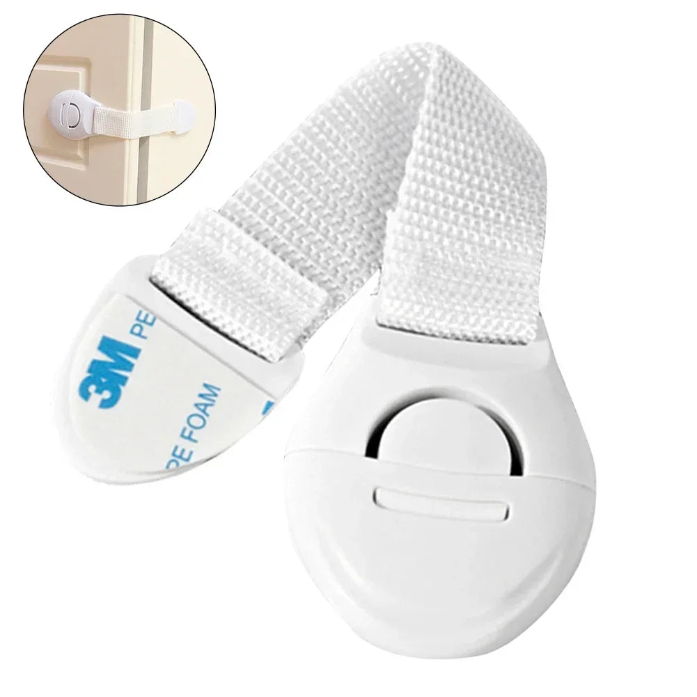 10pcs lot For Baby Furniture Door Drawer Lock Refrigerator Safety Locks Child Proof Infant Protector Brown Cabinet Safety Lock
