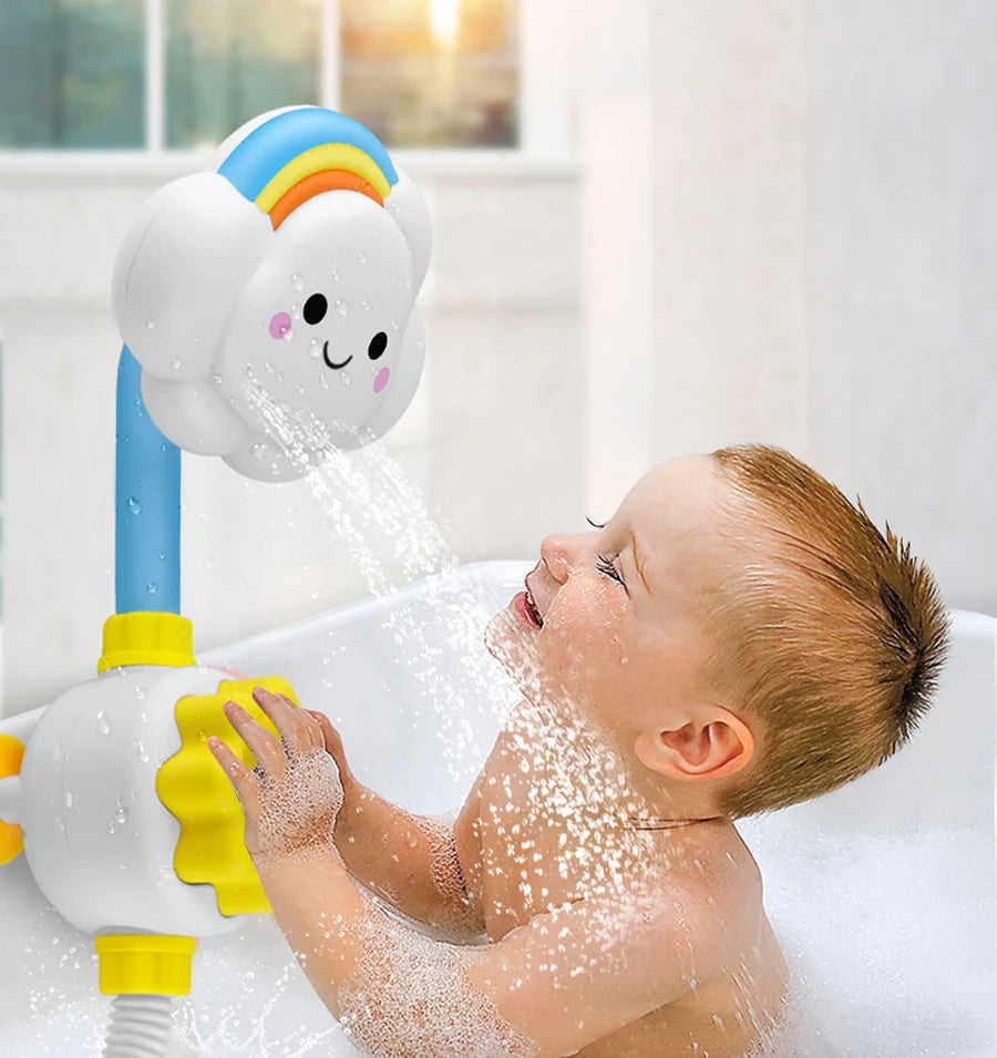 New Bath Toys for Baby Water Game Clouds Model Faucet Shower Water Spray Toy for Children Squirting Sprinkler Bathroom Kids Gift
