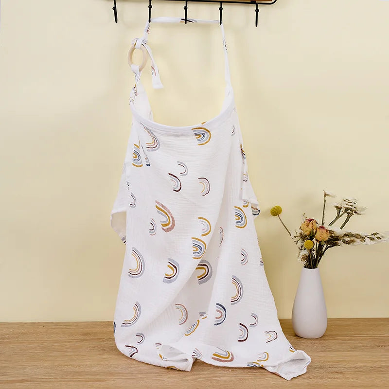 Cotton Breathable Breastfeeding Cover Mother Outdoor Nurse Cloth Adjustable Privacy Breastfeeding Apron Baby Feeding Nursing