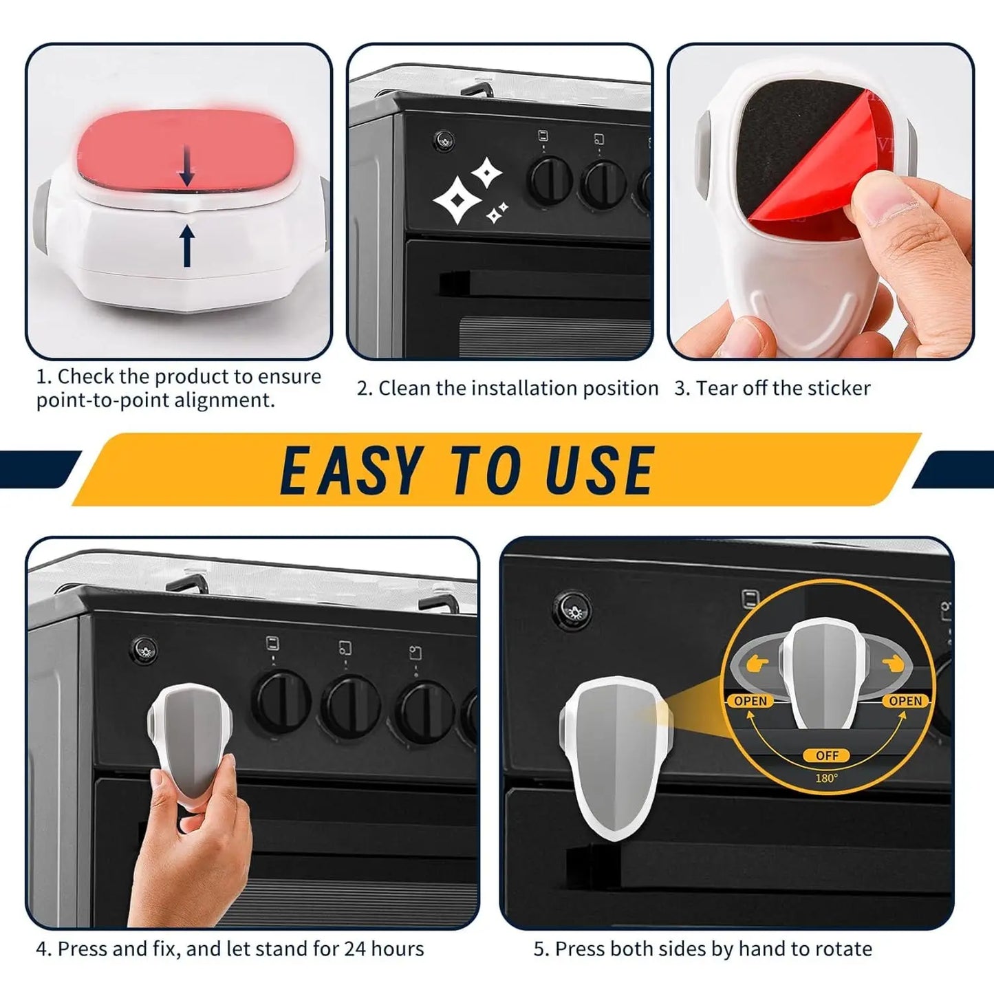 Baby Oven Door Lock For Kitchen Child Safety Locks Kids  Protection Safety Drawer Cabinet Cupboard Lock